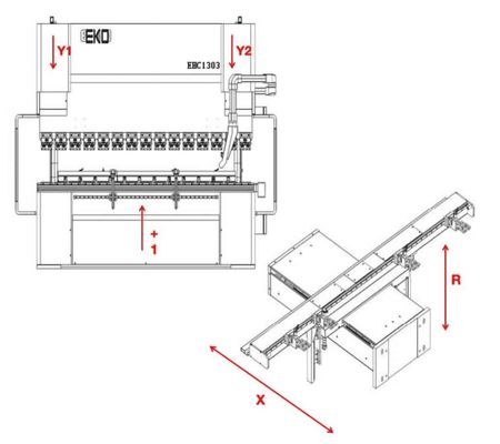 8mm Piston Aluminum CNC Hydraulic Automated Press Brake 3000mm