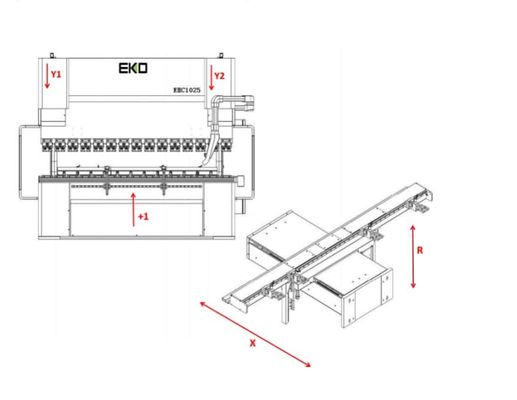 WE67K CNC Press Brake Hydraulic Sheet Metal Brake With Delem DA66T Controller