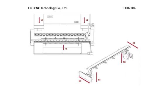 Crowning System ACL Delem Da66t 8 Axis Press Brake Heet Bending Machine Hydraulic