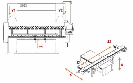 Flexographic Pneumatic Hybrid Press Brake Machine 6x3200mm