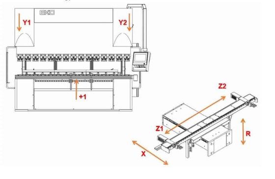 Delem Controller System 170 Ton 4000mm CNC Hydraulic Press Brake Machine