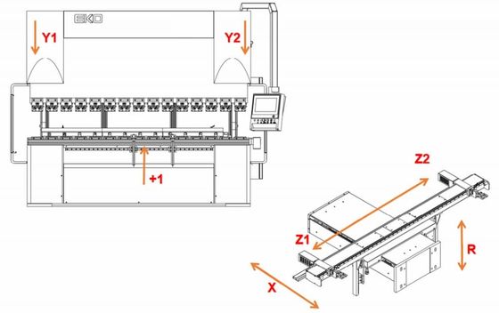 Self-Centring Die Block Wc67y Hydraulic Servo Press Brake 63t 1600