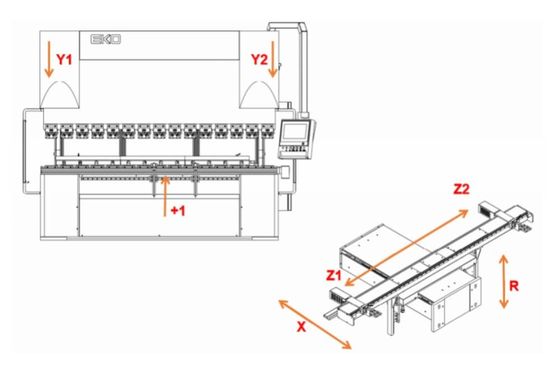 Large Radius Die 120 Ton 5 Axis Press Brake CNC Tool Grinding Machine