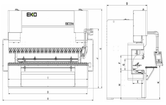Electro-Hydraulic Synchronous Stainless Steel CNC Press Brake WD67K