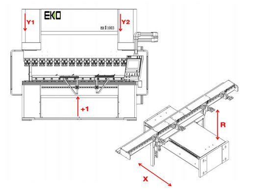 125T/3200 4+1 Axis CNC Hydraulic Sheet Metal Press Brake For Metal Processing