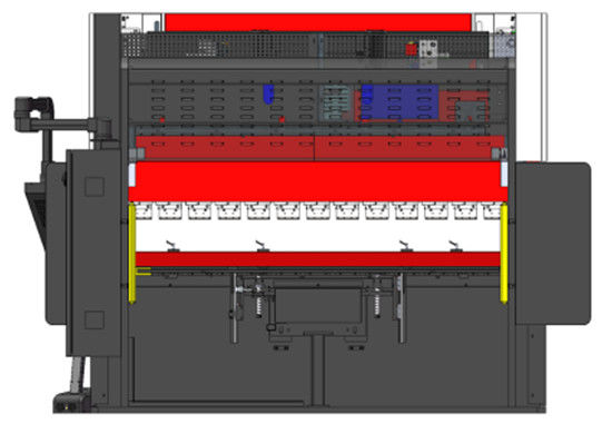 125T/3200 4+1 Axis CNC Hydraulic Sheet Metal Press Brake For Metal Processing